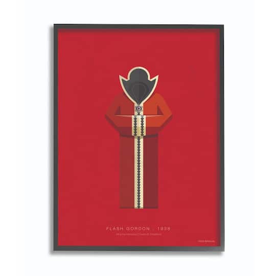 Stupell Industries Flash Gordon Fashion Design Wall Accent with Black Frame